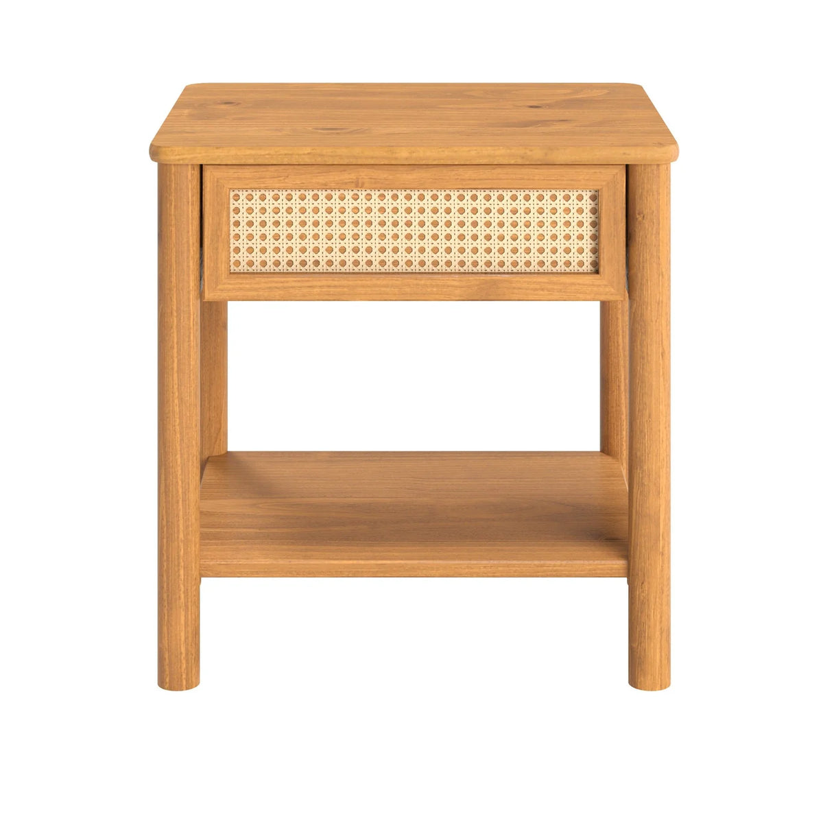 Mesa de luz Semira Ratan - Madera Maciza