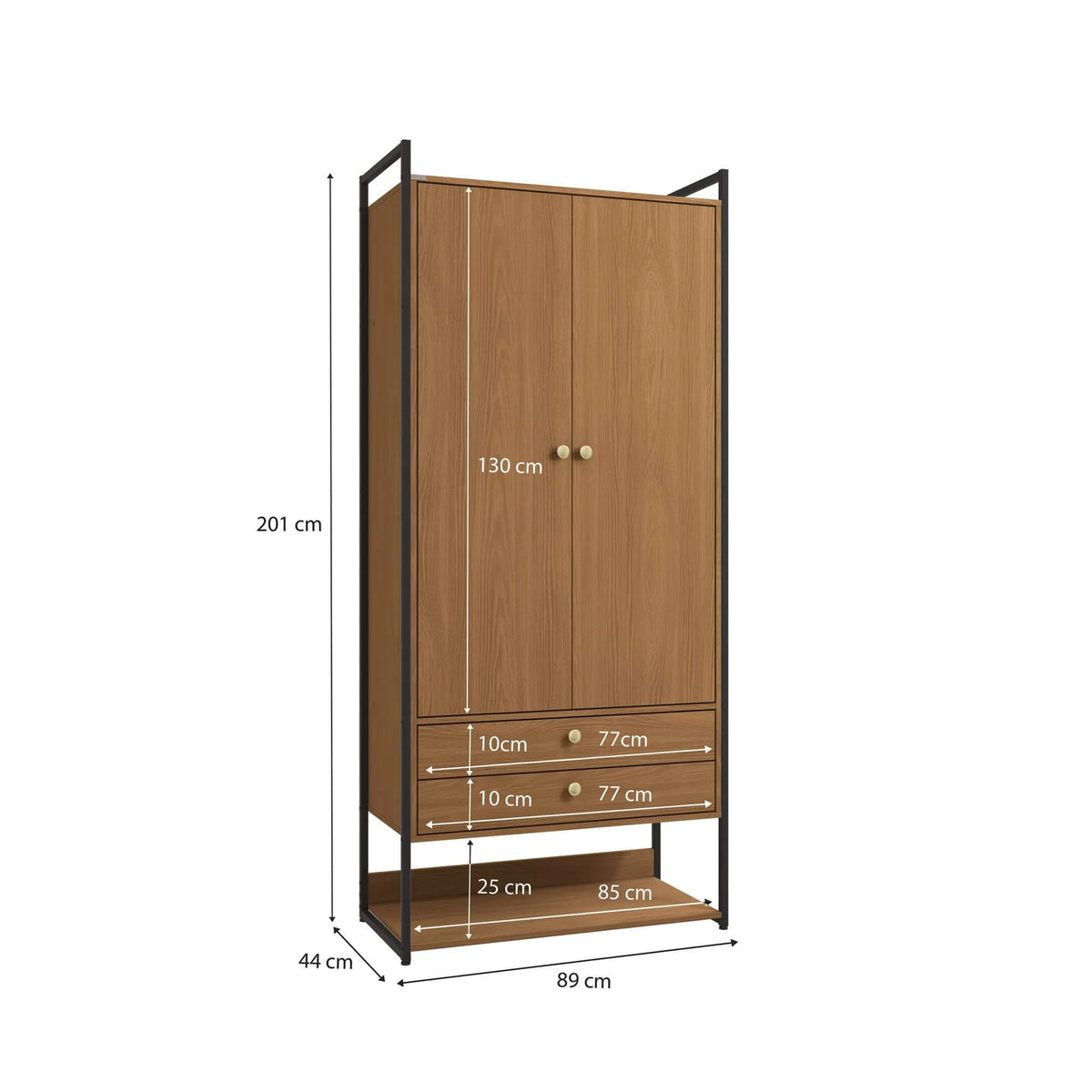 Combo Closet Abierto Modular P48 y P49 - Linea Industrial