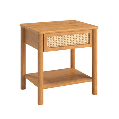 Mesa de luz Semira Ratan - Madera Maciza