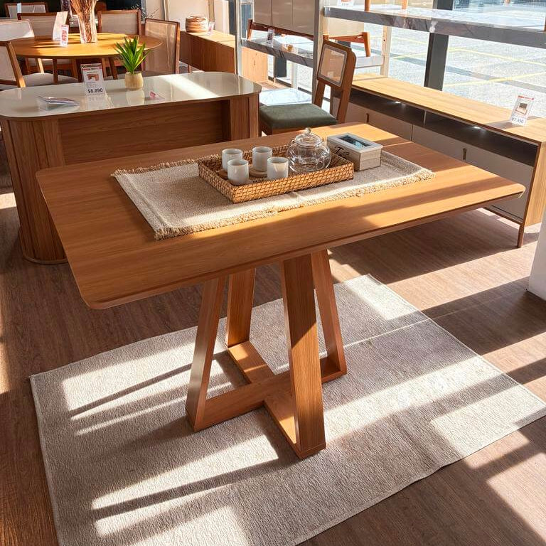 Juego de Comedor Alva 120cm con 4 Sillas Luna