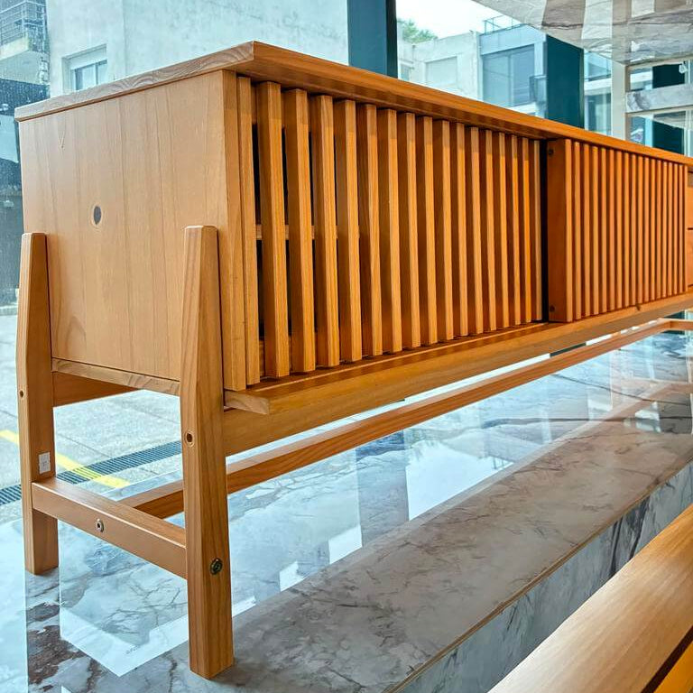 Rack TV 180cm Ader - Madera Maciza