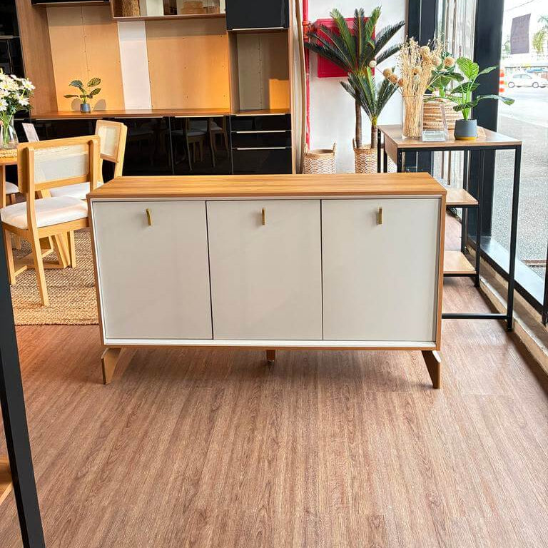Aparador Recibidor Aura 140cm - Patas en madera maciza