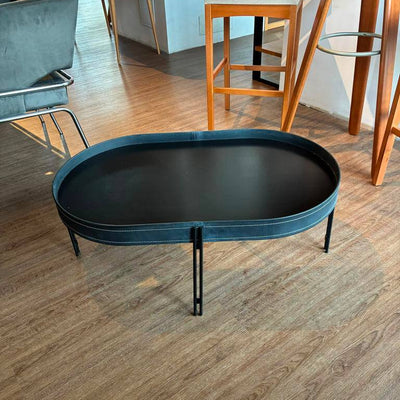 Mesa Ratona Monaco 93cm Cuero/MDF