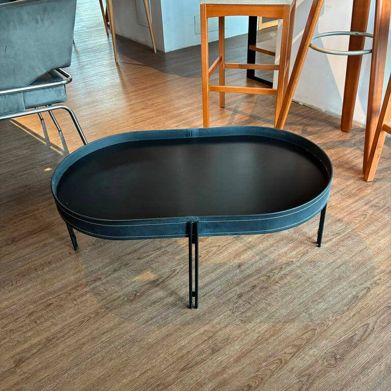 Mesa Ratona Monaco 93cm Cuero/MDF