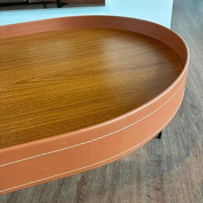 Mesa Ratona Monaco 93cm Cuero/MDF