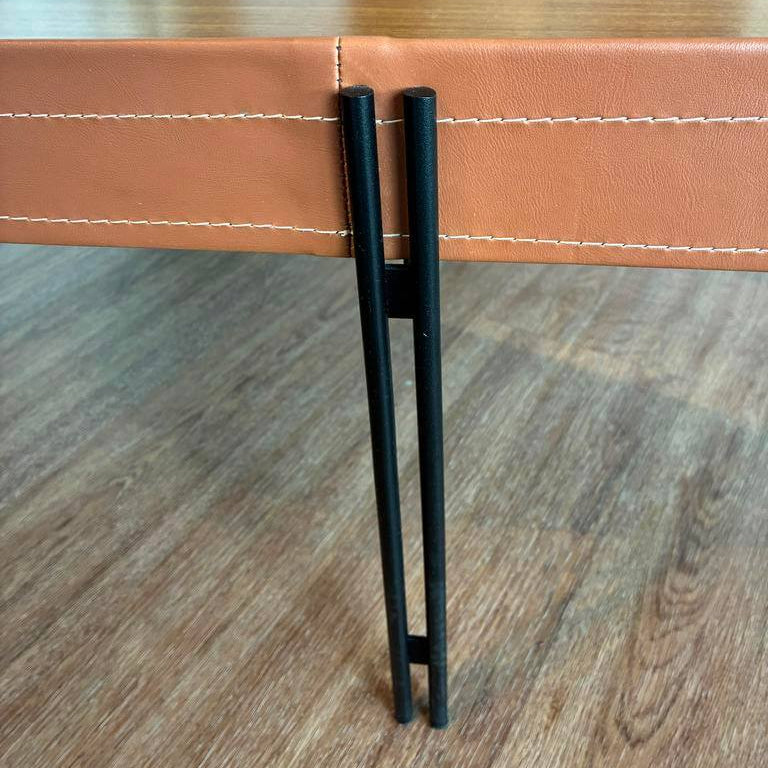 Mesa Ratona Monaco 93cm Cuero/MDF