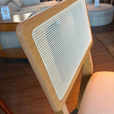 Silla de comedor Monica 100% MDF con RATAN