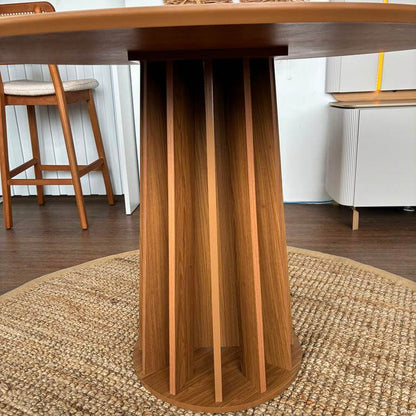 Mesa de Comedor Berlin Redonda 105CM - 100% MDF