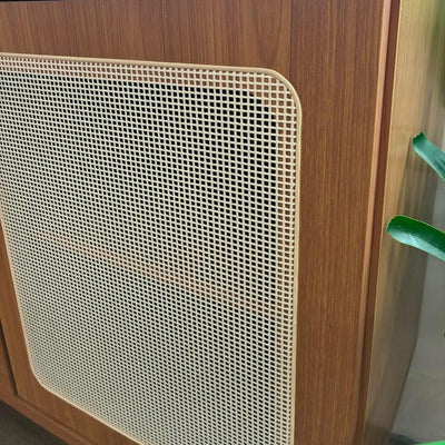 Aparador Ratan Sintetico 135CM 100% Mdf Nórdico C/ 2 Puertas y 3 Cajones (Producto armado en el showroom)