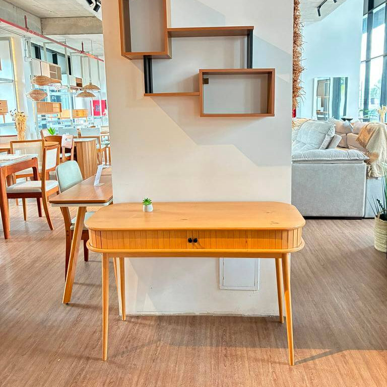 Escritorio Jani con Rolltop - Madera Maciza