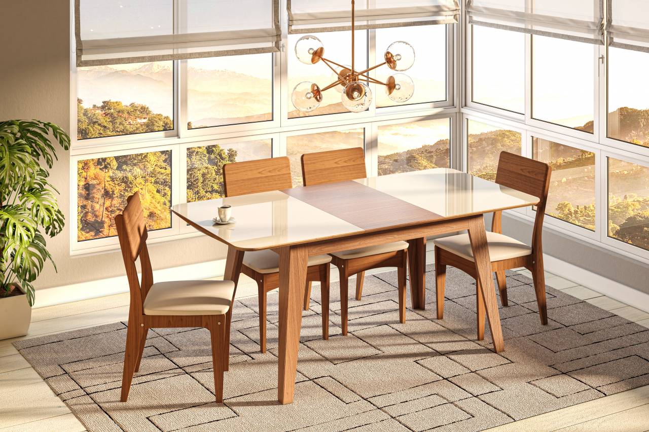 Silla de comedor 100% MDF y Lino