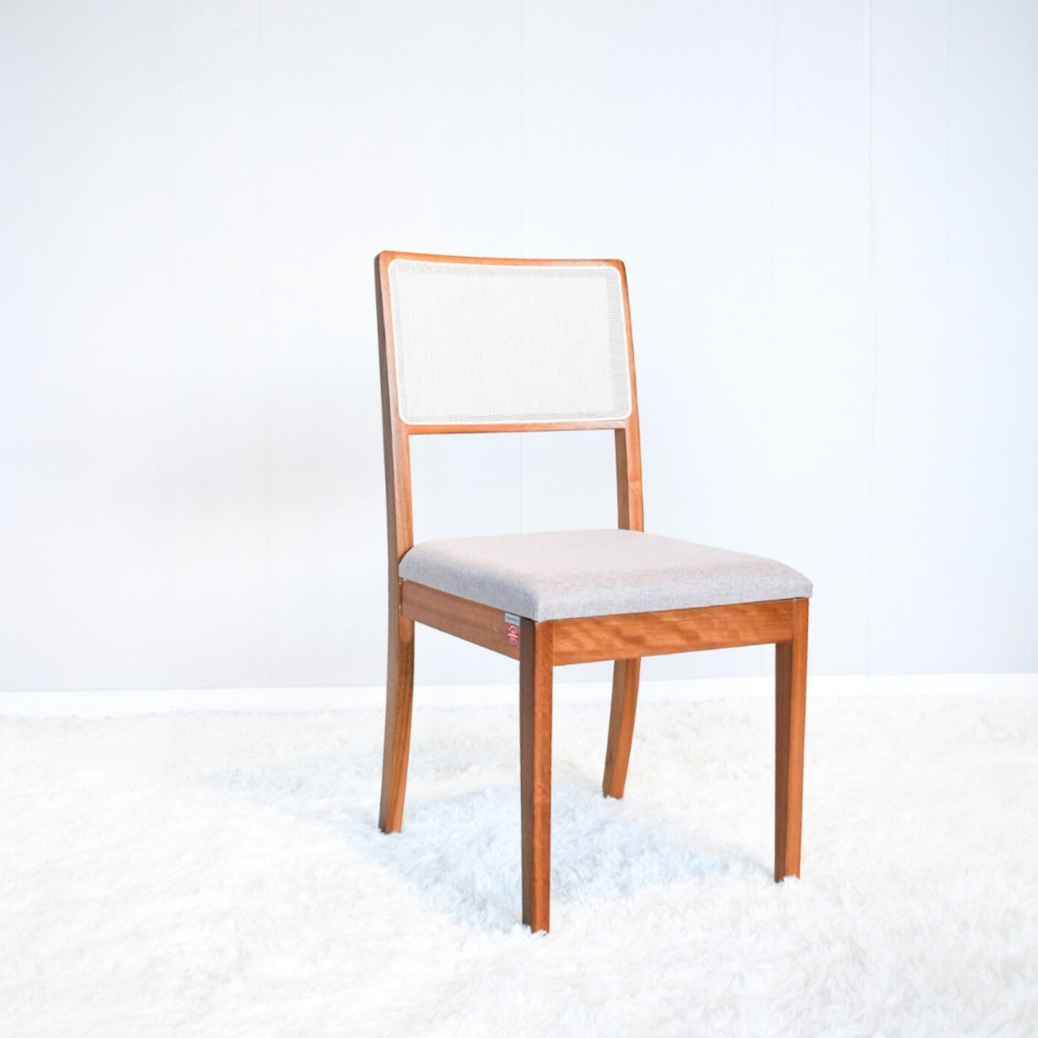 X2 Silla Lola Madera Maciza Ratan Natural