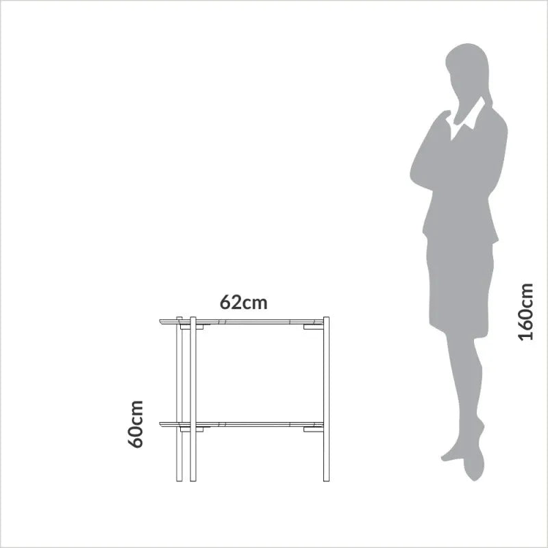 Mesa Auxiliar Esquinera Organica Florencia 60CM