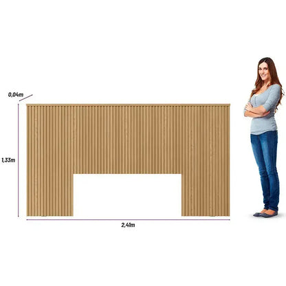 Respaldo de Cama con Listones de Madera Rafaela 240CM