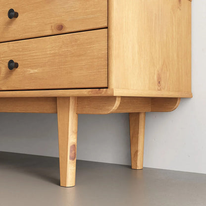 Rack TV 175CM con Ratan Serena - Madera Maciza