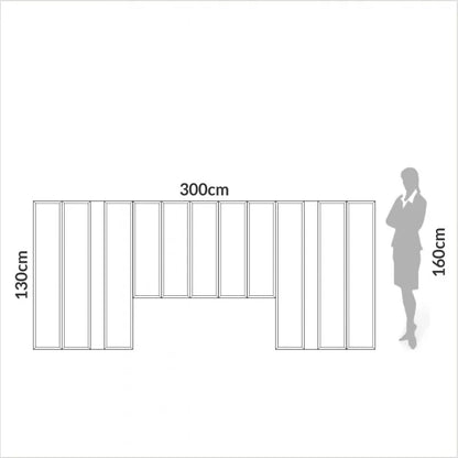 Respaldo de cama Lorena 300CM - Lino