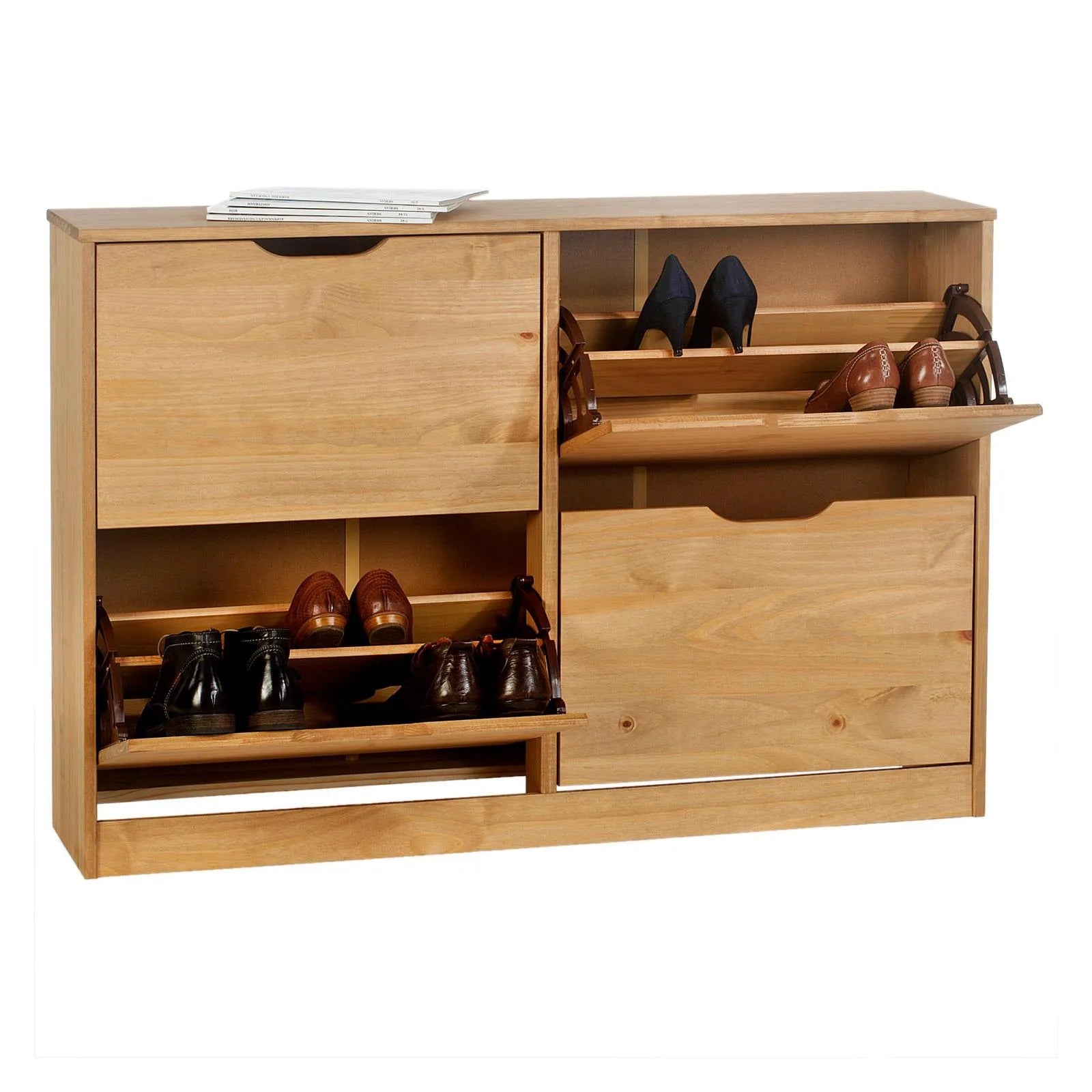 Zapatera Vertical 24 Pares Bali - Madera Maciza