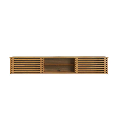 Rack Suspendido TV 175CM Ripado Riven - Madera Maciza