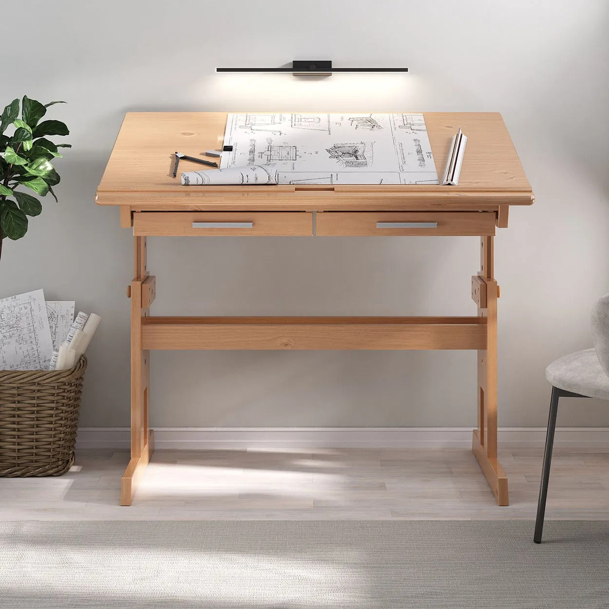 Escritorio 110cm Oli - Madera Maciza