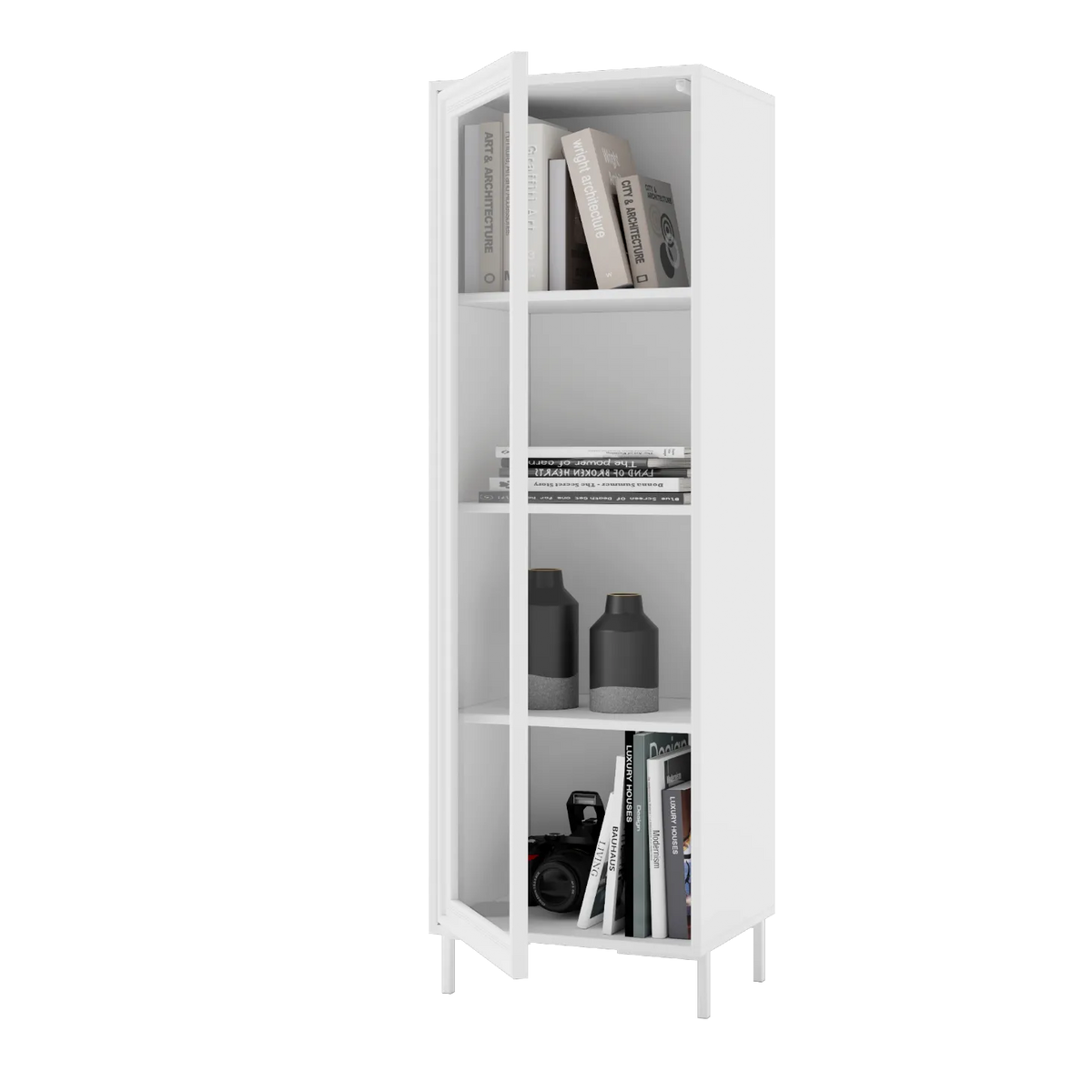 Cristalera Biblioteca Alta 1 Puerta - Linea Refresh