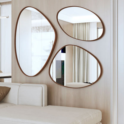 Kit X3 Espejo Organico Irregular Alamanda