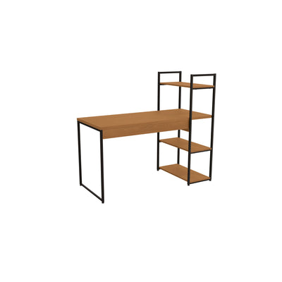 MESA DE ESCRITORIO CON ESTANTERIA LINEA INDUSTRIAL HIERRO - BALTON HOGAR