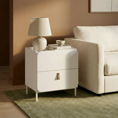 Mesa Curve 2 Cajones - 50CM Patas Metal