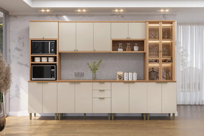 Cocina Modulada Selene KIT - 330CM - 100% MDF con Led