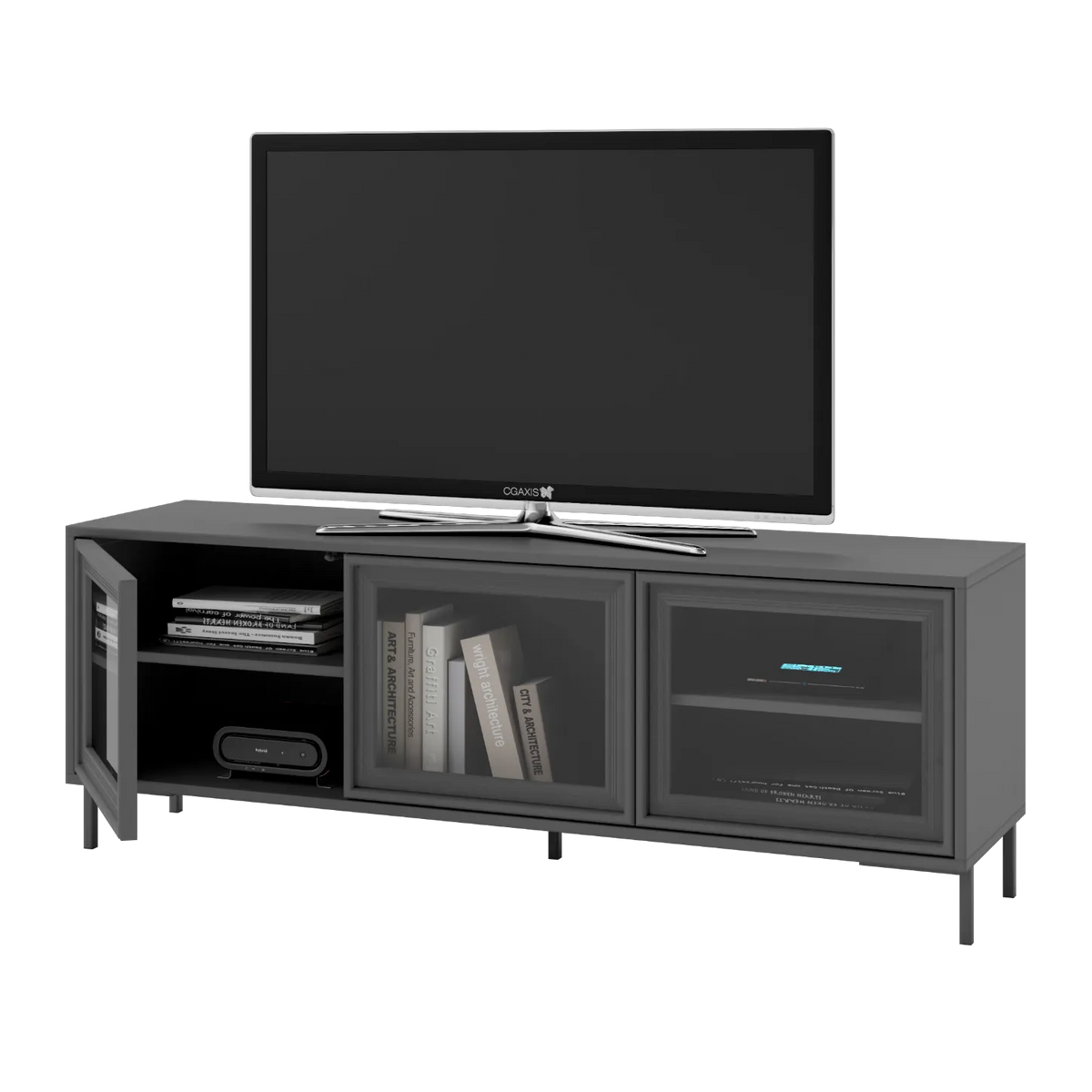 Rack 136cm Puertas de Vidrio - Linea Refresh