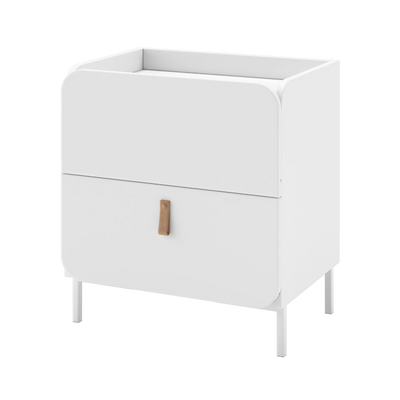 Mesa Curve 2 Cajones - 50CM Patas Metal
