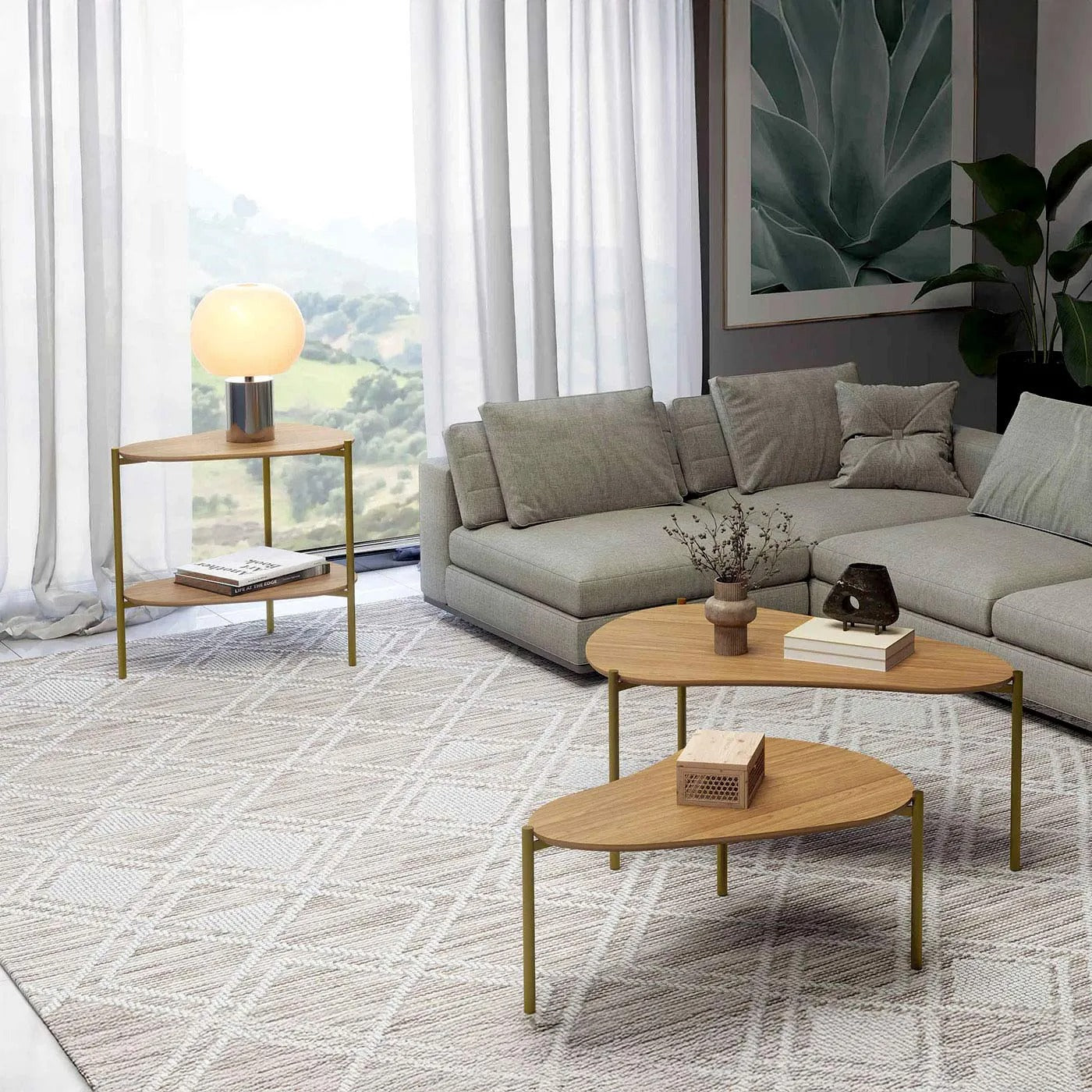 Mesa Ratona Organica Florencia 90CM Alta