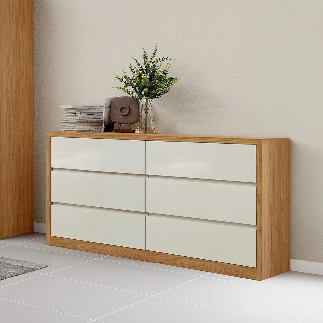 Comoda Mela 180CM 6 Cajones 100% MDF