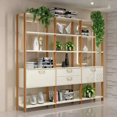 Estanteria Mela 3 Modulos 100% MDF - Linea Factory