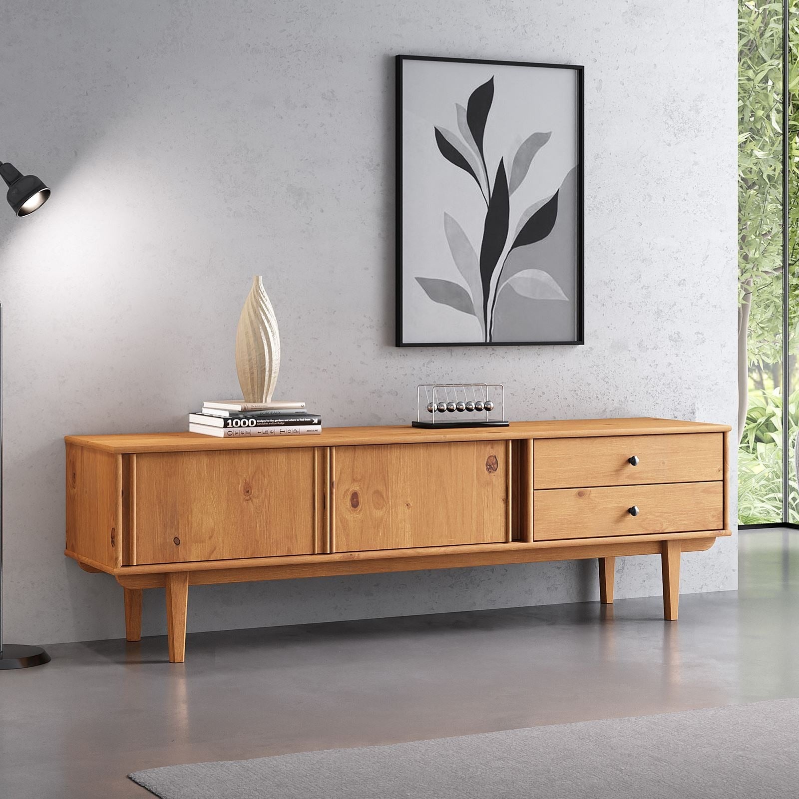 Rack TV 175CM Serena - Madera Maciza