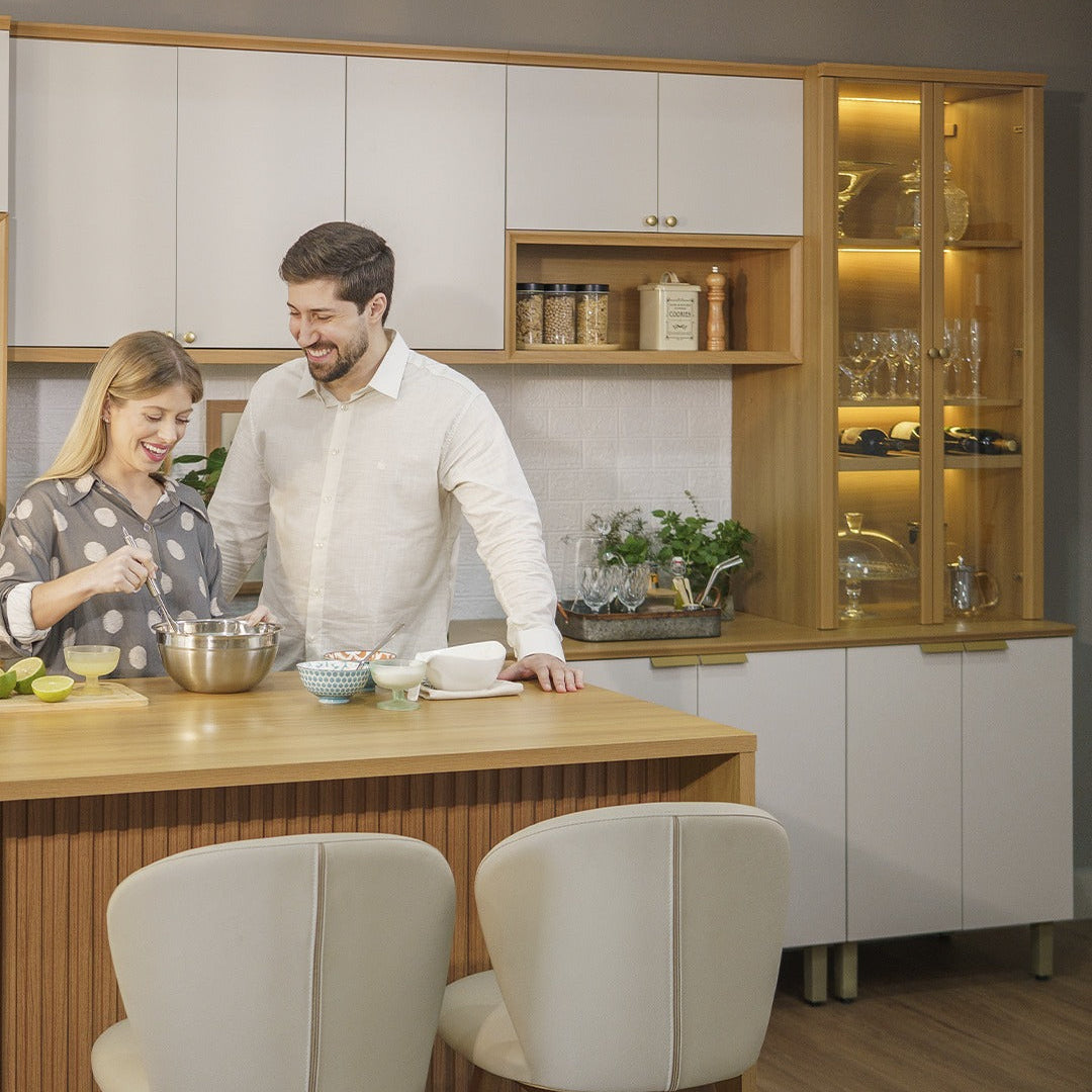 Cocina Modulada Selene KIT 6 Modulos - 330CM - 100% MDF con Led