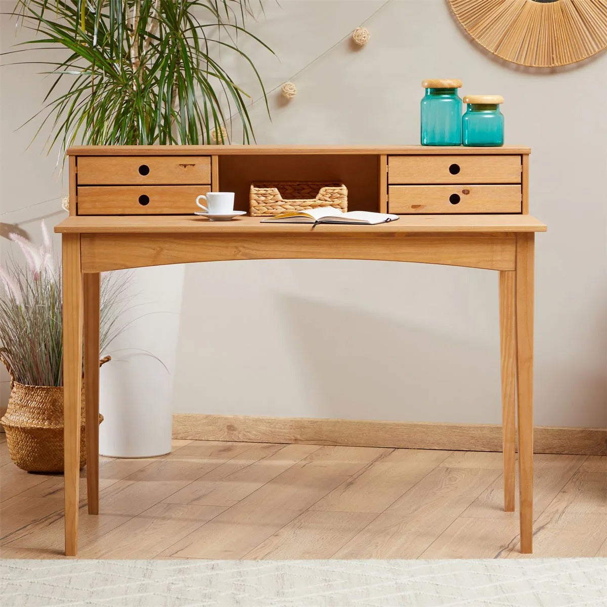 Escritorio 110cm Milan - Madera Maciza