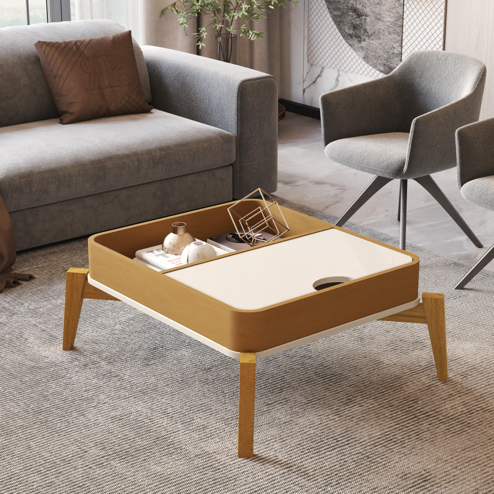 Mesa de centro 85CM - Linea Buriti 100% MDF