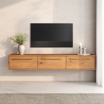 Rack TV 180CM Flotante Trega - Madera Maciza
