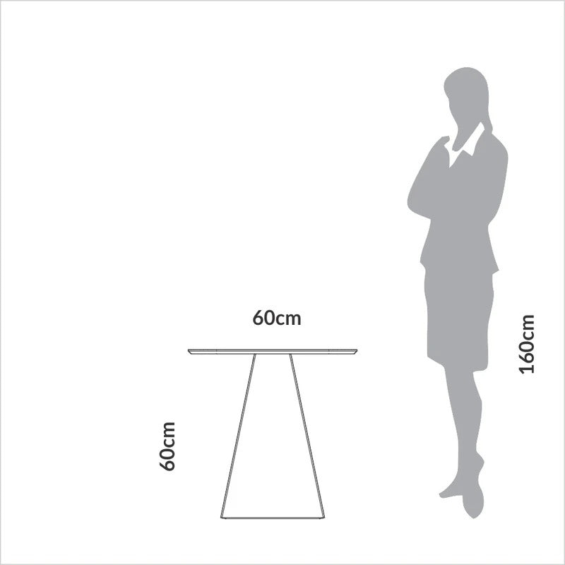 Mesa Lateral Agustina 60cm 100% MDF
