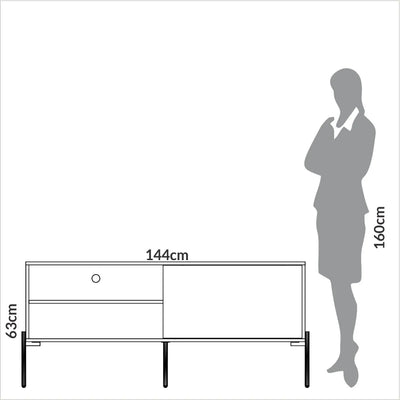RACK MULER 140CM - 100% MDF