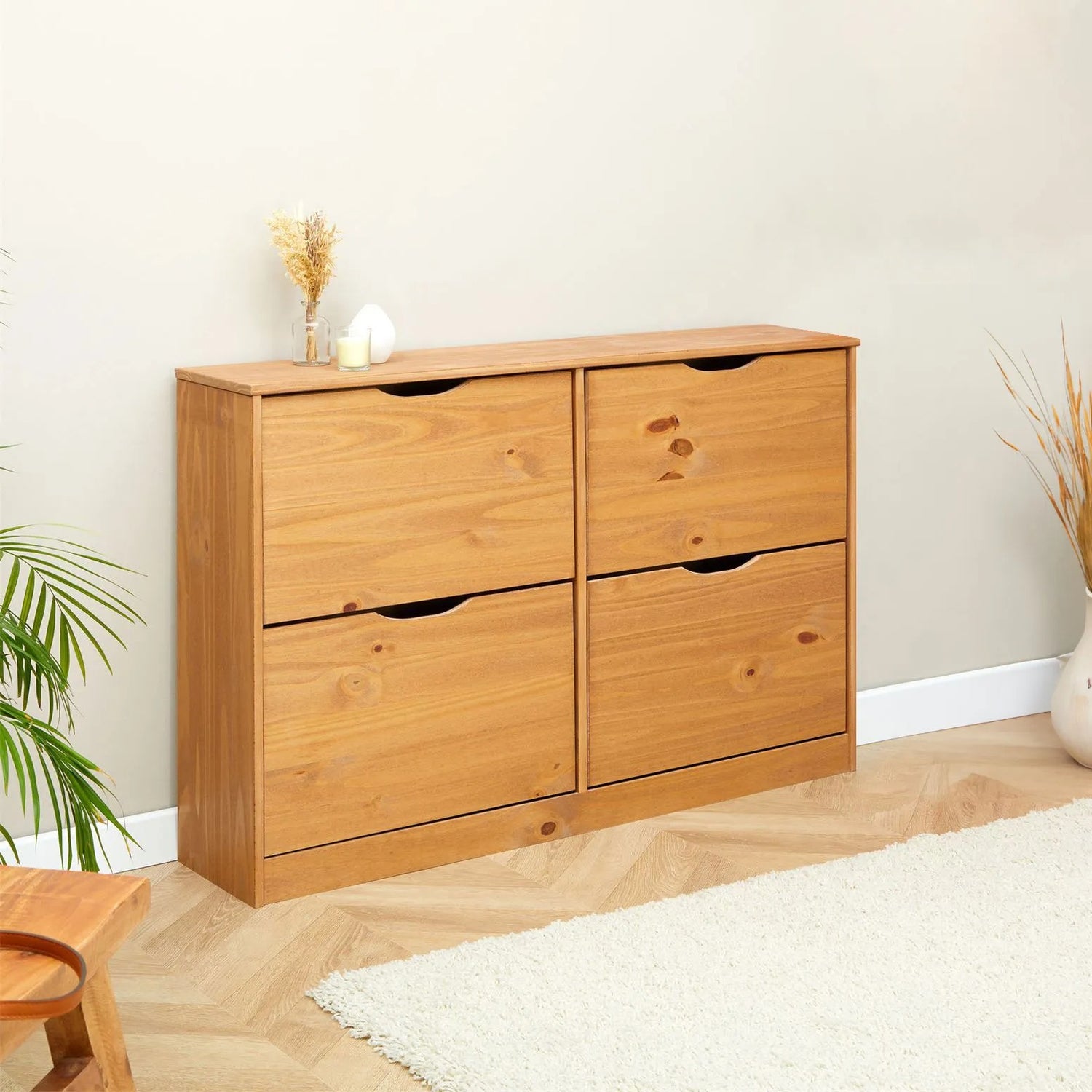 Zapatera Vertical 24 Pares Bali - Madera Maciza