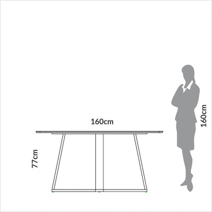 Mesa Agustina Rectangular 160CM 100% MDF