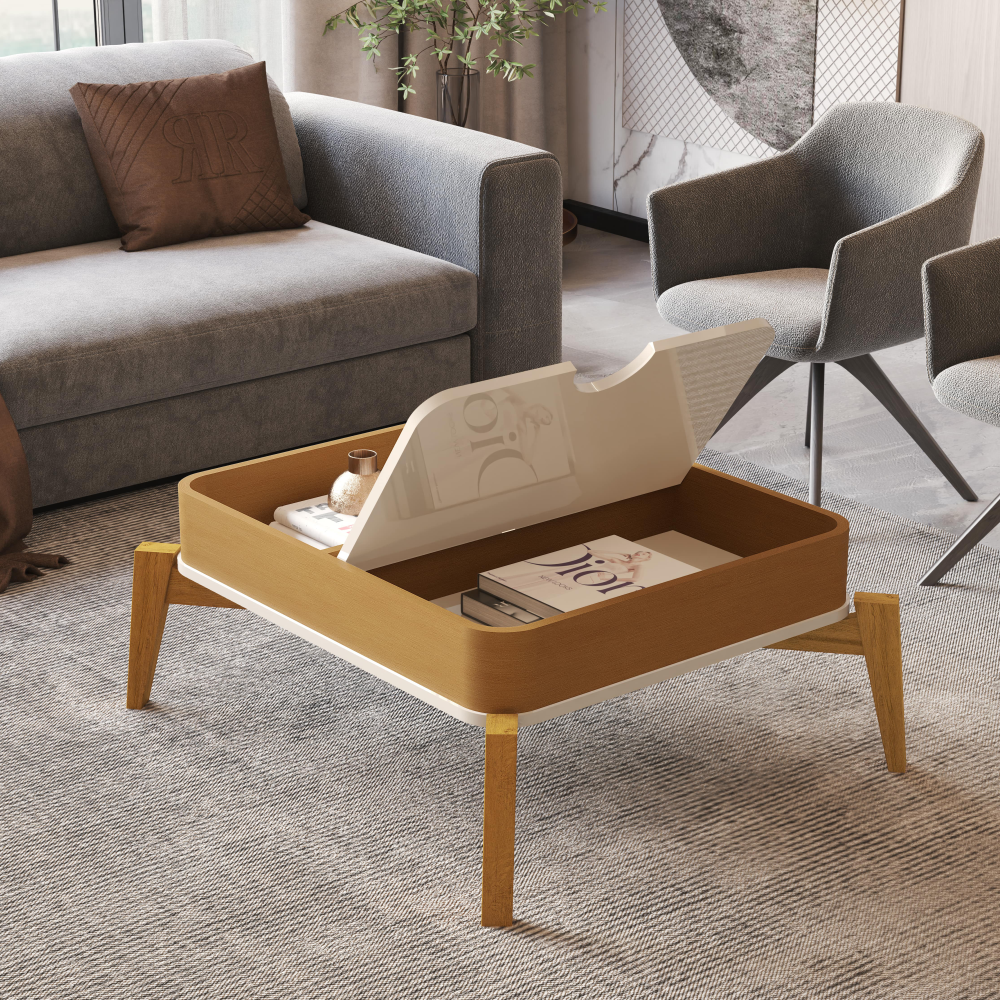 Mesa de centro 85CM - Linea Buriti 100% MDF