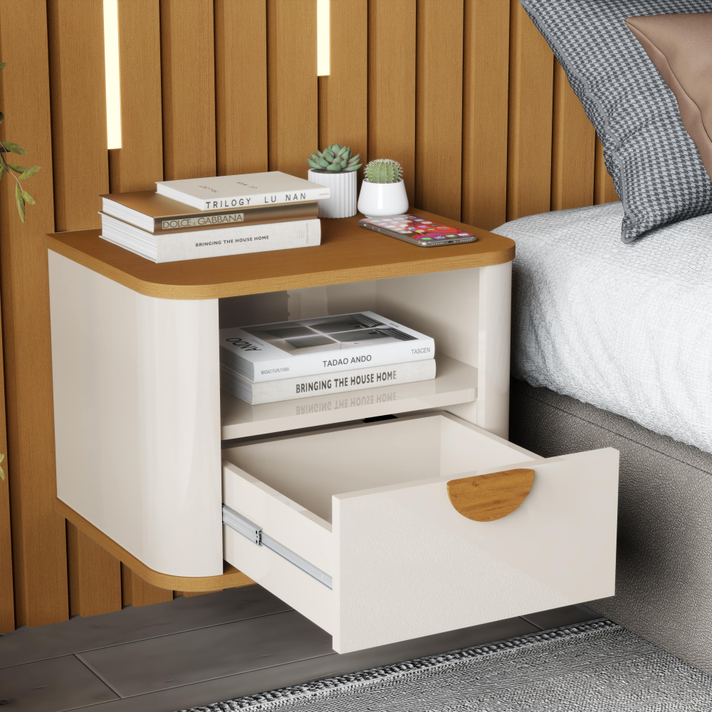 Mesa de Luz Flotante 45CM - Linea Buriti 100% MDF