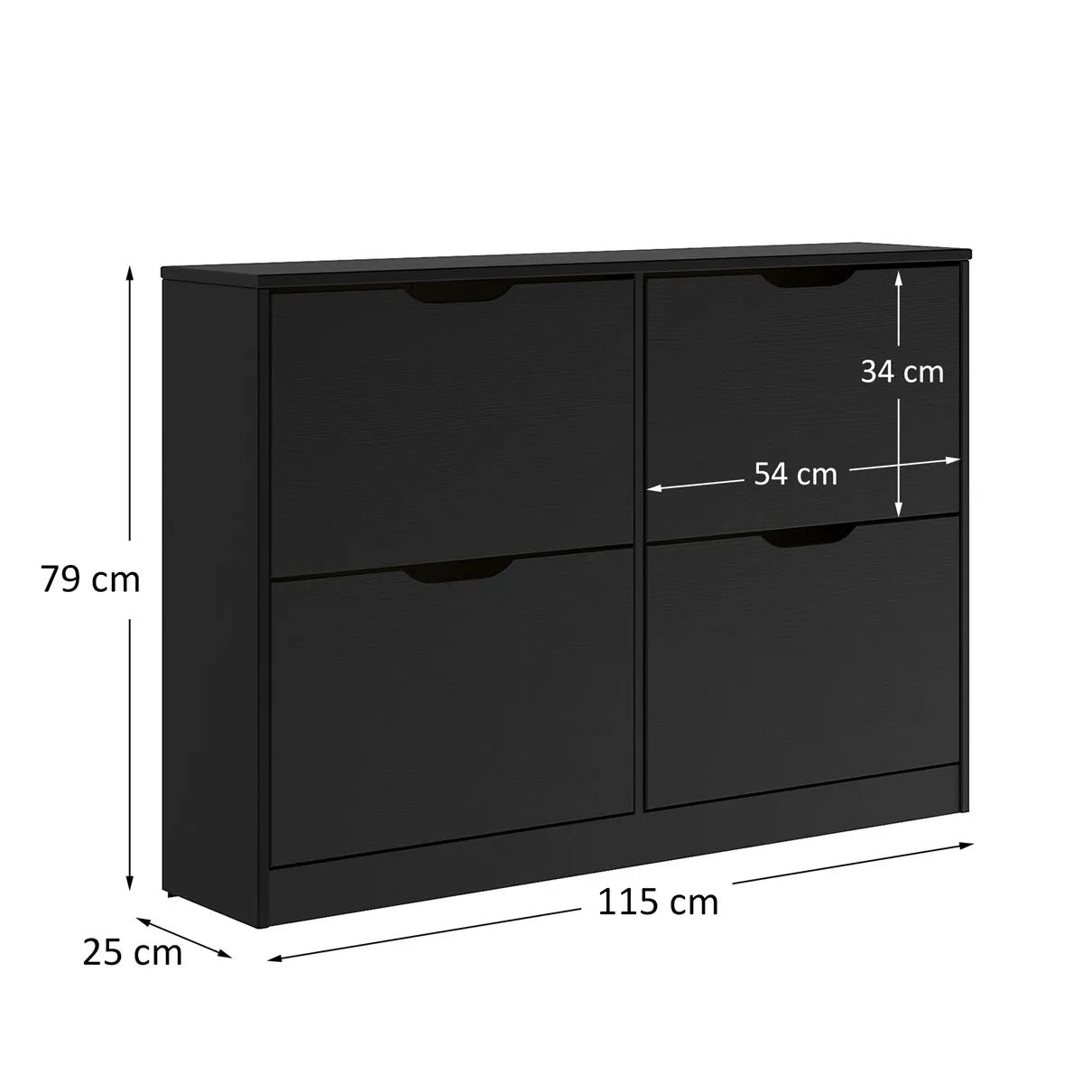 Zapatera Vertical 24 Pares Bali - Madera Maciza