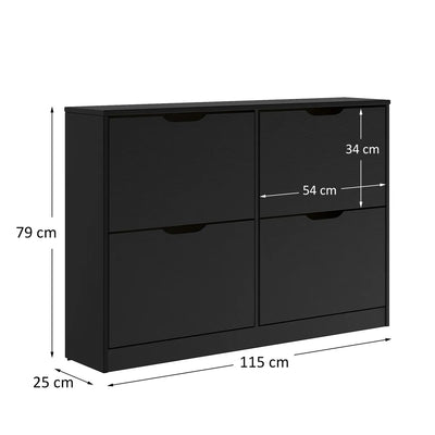 Zapatera Vertical 24 Pares Bali - Madera Maciza