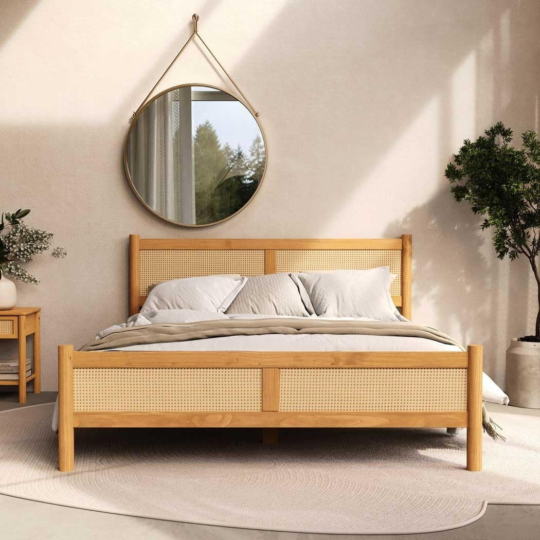 Cama Matrimonial Semira - Madera Maciza