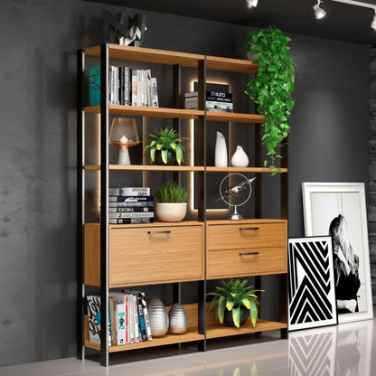 Estanteria Mela 2 Modulos 100% MDF - Linea Factory
