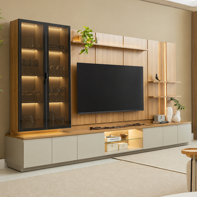 Conjunto Modular - Magnum 380CM - Cristalero con Led