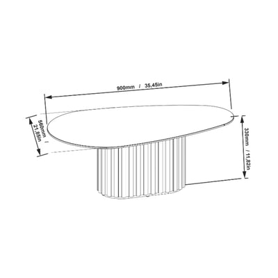 Mesa de ratona Organic small - Linea Manhattan